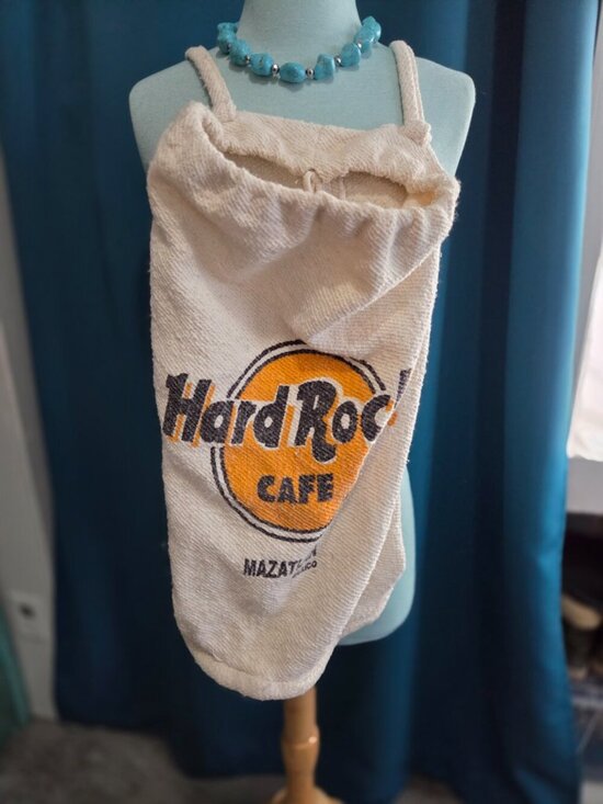 Vintage 90\'s Hard Rock cafe Mazatlan Mexico Handcrafted Cotton Backpack main image 4